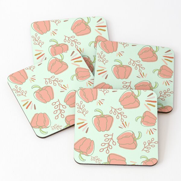 Item preview, Pastel Bell Peppers Pattern designed and sold by luchik-and-co.