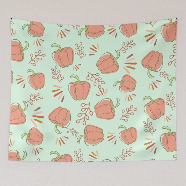 Item preview, Pastel Bell Peppers Pattern designed and sold by luchik-and-co.