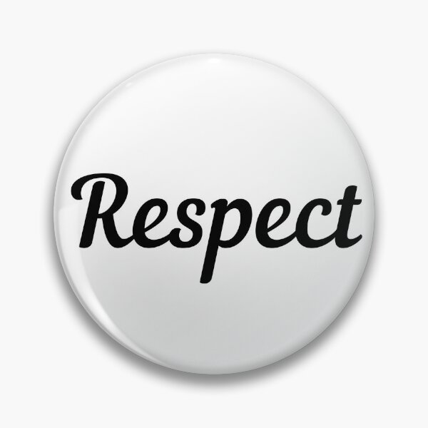 Item preview, Respect. Text only design. Black Script text. designed and sold by JellyBeenzz.