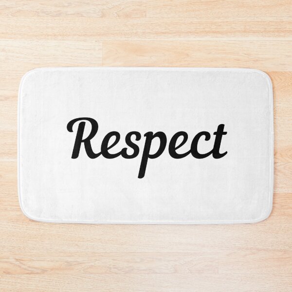 Item preview, Respect. Text only design. Black Script text. designed and sold by JellyBeenzz.