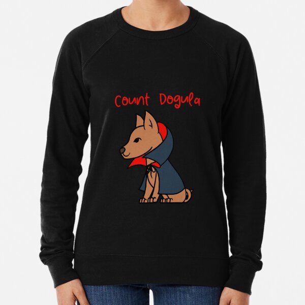 Halloween - Count Dogula Print Lightweight Sweatshirt