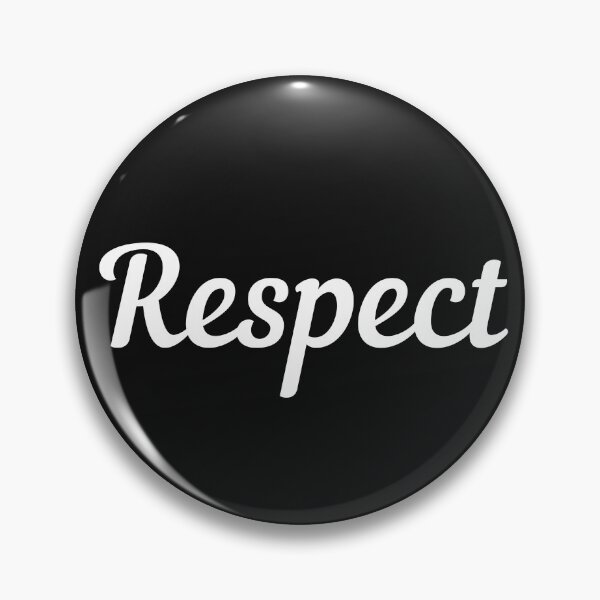 Item preview, Respect. Text only design. White Script text. designed and sold by JellyBeenzz.