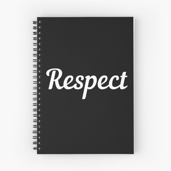 Item preview, Respect. Text only design. White Script text. designed and sold by JellyBeenzz.
