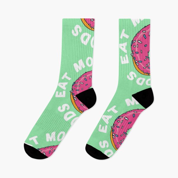 Item preview, Eat More Hole Foods Pink Glazed Donut designed and sold by okpinsArtDesign.