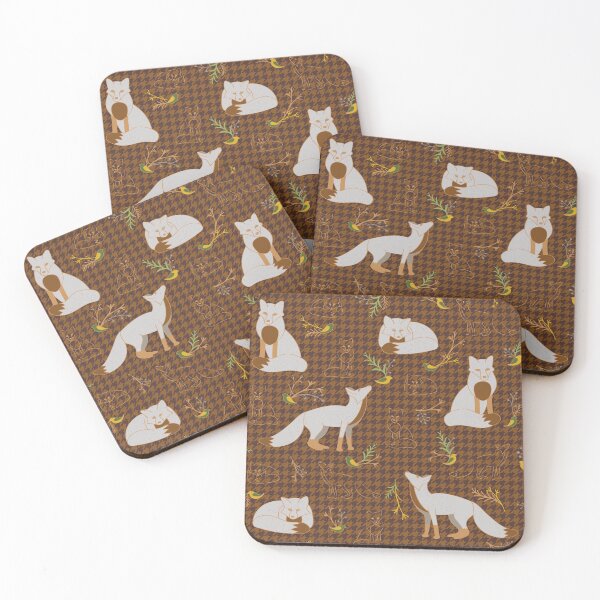 Item preview, Fox and the Houndstooth - Brown designed and sold by JPuckett-Design.