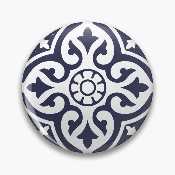 Item preview, Hamptons Blue and White Moroccan Talavera Tile designed and sold by HotHibiscus.