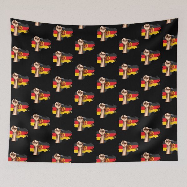 Item preview, GDR flag and fist designed and sold by Flowaner.