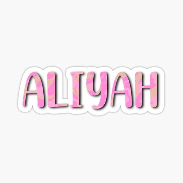 Aliyah Name Stickers | Redbubble