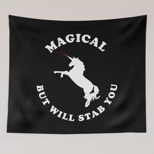 Item preview, Unicorns: Magical But Will Stab You designed and sold by DFMY.