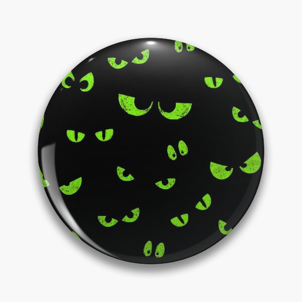 Item preview, Glowing Green Halloween Spooky Eyes  designed and sold by MoCatDesigns.