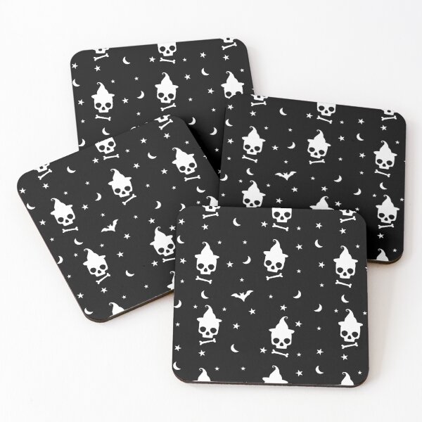 Item preview, Skull Hat Halloween, Bones, Stars, Bats with Skull Pattern /Cute Halloween Patterns designed and sold by UniqueMw.