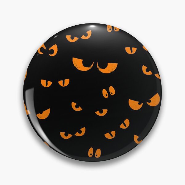 Item preview, Glowing Orange Halloween Spooky Eyes  designed and sold by MoCatDesigns.