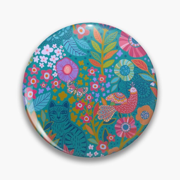 Item preview, Flowers, Felines and Pheasants designed and sold by Janet Broxon.