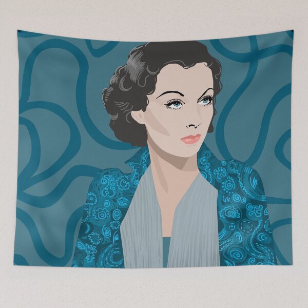 Item preview, Vivien Leigh in blue designed and sold by korasi.