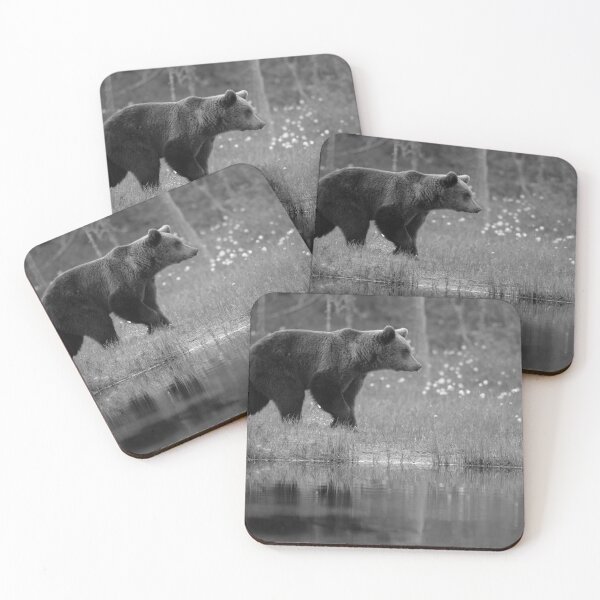 Item preview, European Brown Bear (in black & white) designed and sold by Richard Greenwood.