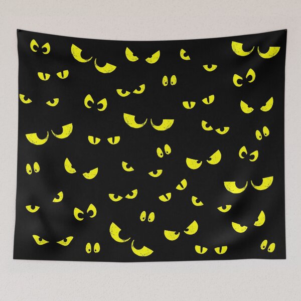 Item preview, Glowing Yellow Halloween Spooky Eyes  designed and sold by MoCatDesigns.