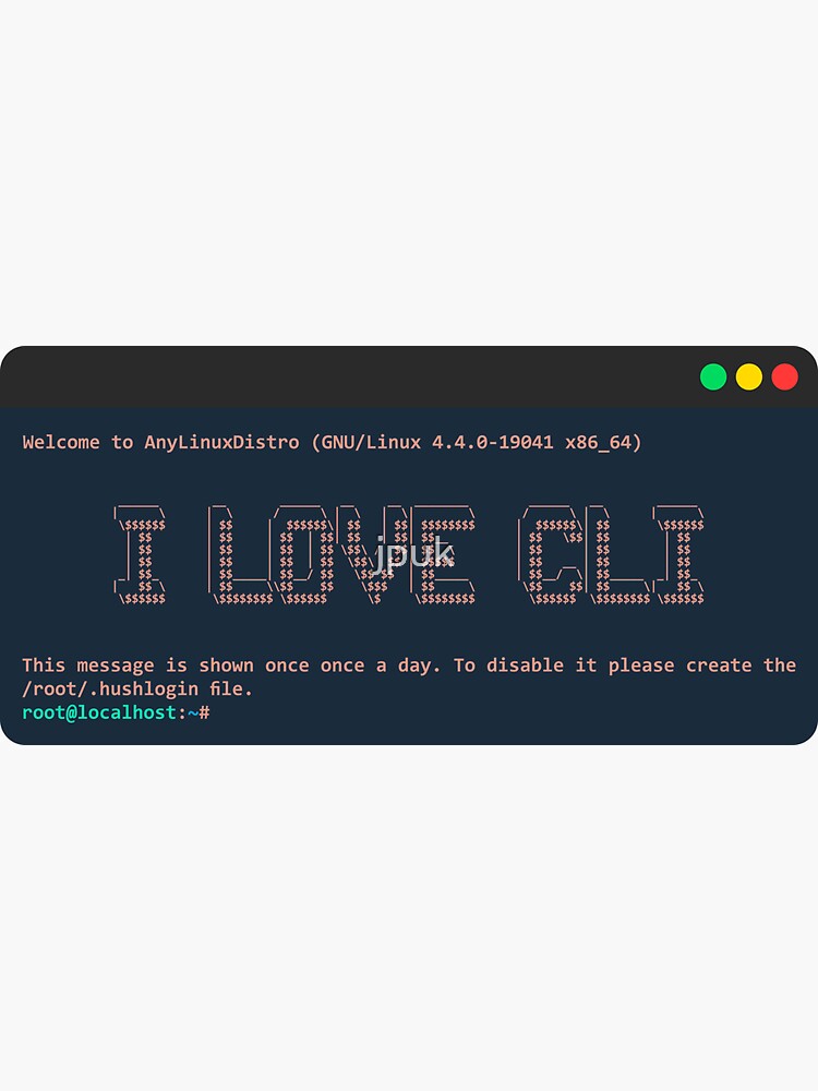 I Love Command Line Interface CLI by jpuk