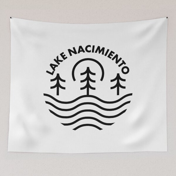 Item preview, Arte lineal del lago Nacimiento designed and sold by HalpinDesign.