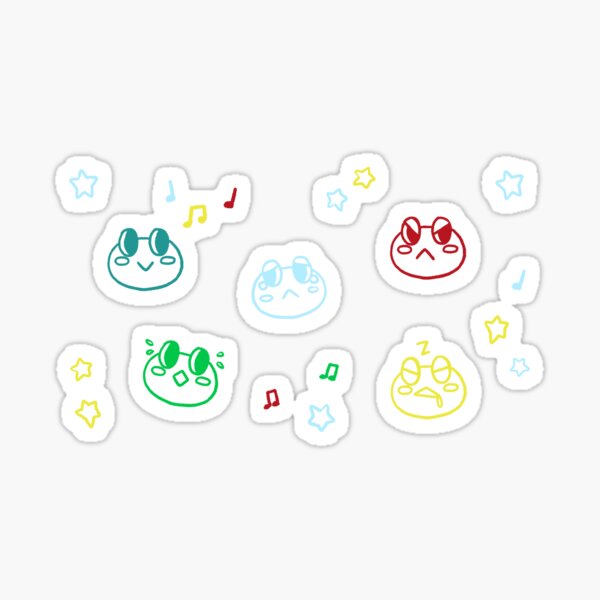 Item preview, Lilypad Emotion Sticker Sheet designed and sold by Jessica Anecito.