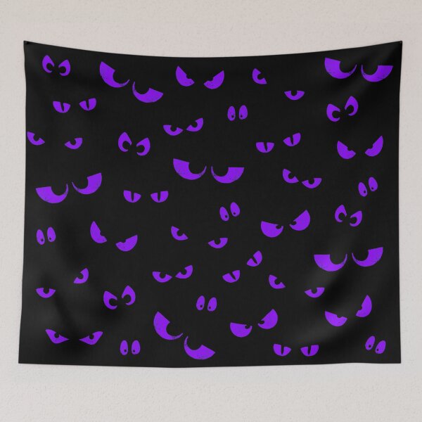Item preview, Glowing Purple Halloween Spooky Eyes  designed and sold by MoCatDesigns.