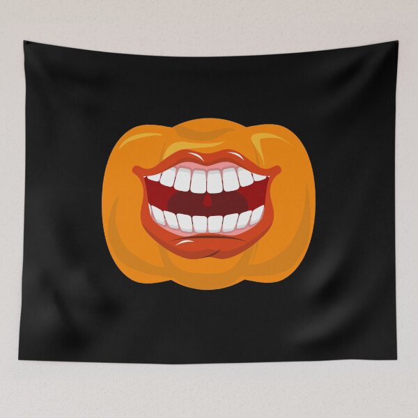 Item preview, Halloween mouth on pumpkin funny designed and sold by StarlightTales.