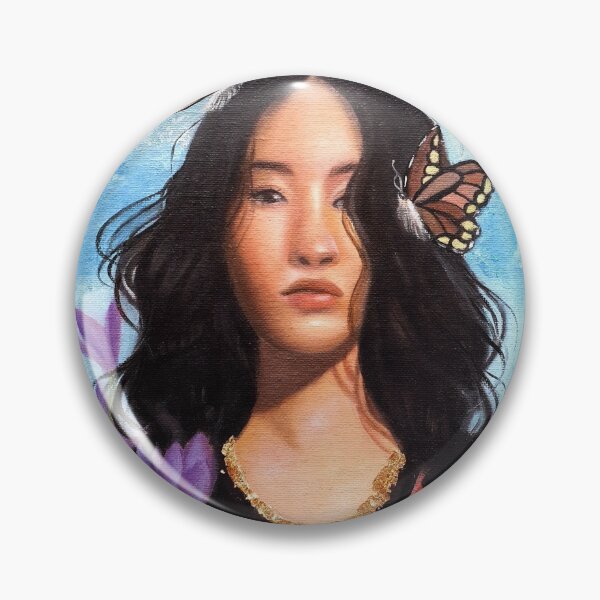 Item preview, oil portrait with butterflies designed and sold by Courtney  Golaub.