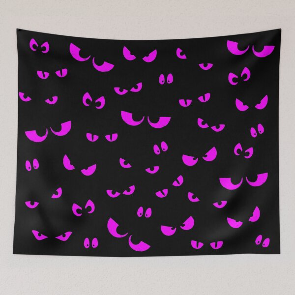 Item preview, Glowing Pink Halloween Spooky Eyes  designed and sold by MoCatDesigns.