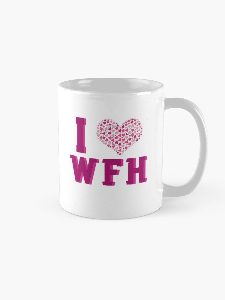 Alternate view of I Love Working From Home Mug