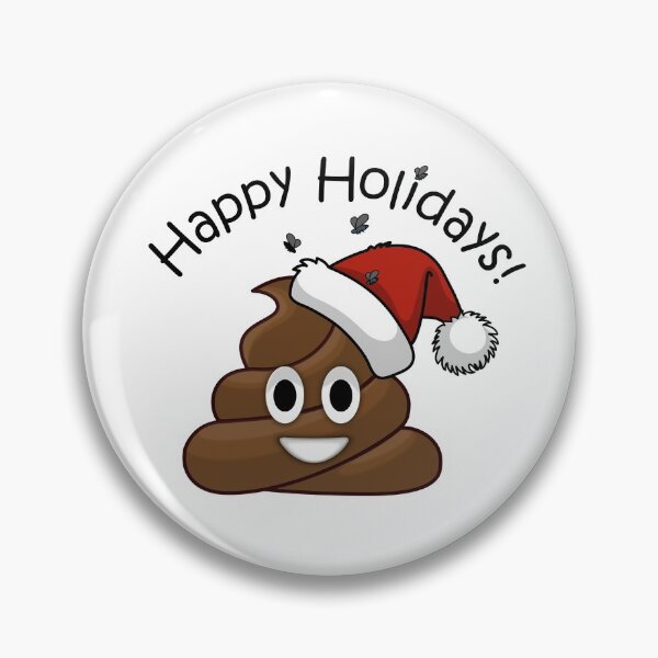 Item preview, Happy Holidays Poop Emoji In Santa Hat designed and sold by Apartment12.