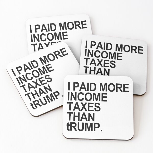 Item preview, I PAID MORE INCOME TAXES THAN tRump (black) designed and sold by Thelittlelord.