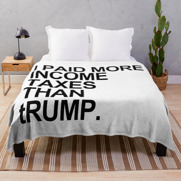 Item preview, I PAID MORE INCOME TAXES THAN tRump (black) designed and sold by Thelittlelord.
