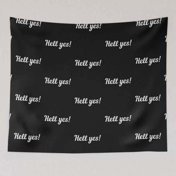 Item preview, Copy of Hell yes! Of course! Text only design. White Script text designed and sold by JellyBeenzz.