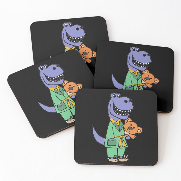 Item preview, Funny T-rex Dinosaur wearing Pajamas and Bunny Slippers designed and sold by Nature's Fancy.
