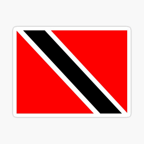 Trinidad And Tobago Flag Car Emblem - Chrome Shield Decal Sticker For Auto Exterior
