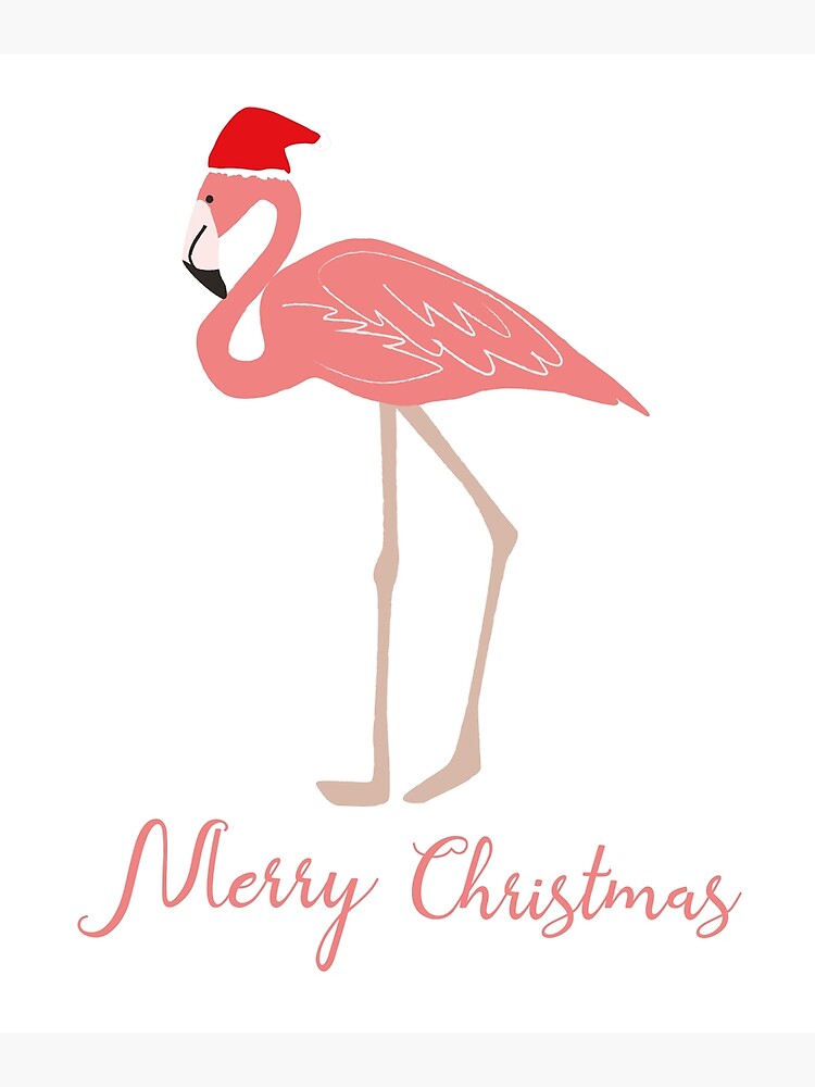 Details about   Pink Flamingo Tropical Red Farm Studios Christmas Card 