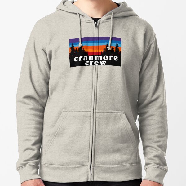 Cranmore Crew Mountain New Hampshire Ski Snowboard Skiing Loon Mountain Hiking Gift Ideas Zipped Hoodie