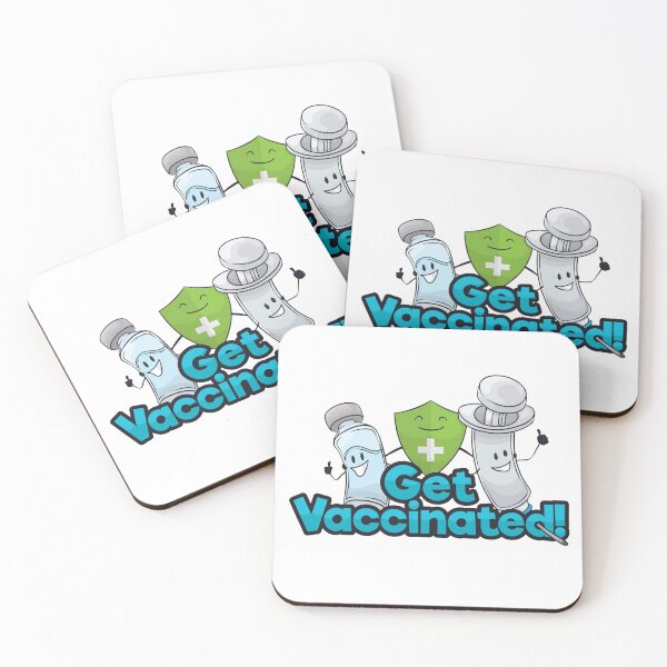 Item preview, Cartoon get vaccinated healthcare awareness designed and sold by Sovik Goswami.