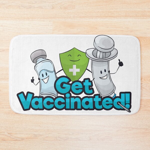 Item preview, Cartoon get vaccinated healthcare awareness designed and sold by Sovik Goswami.