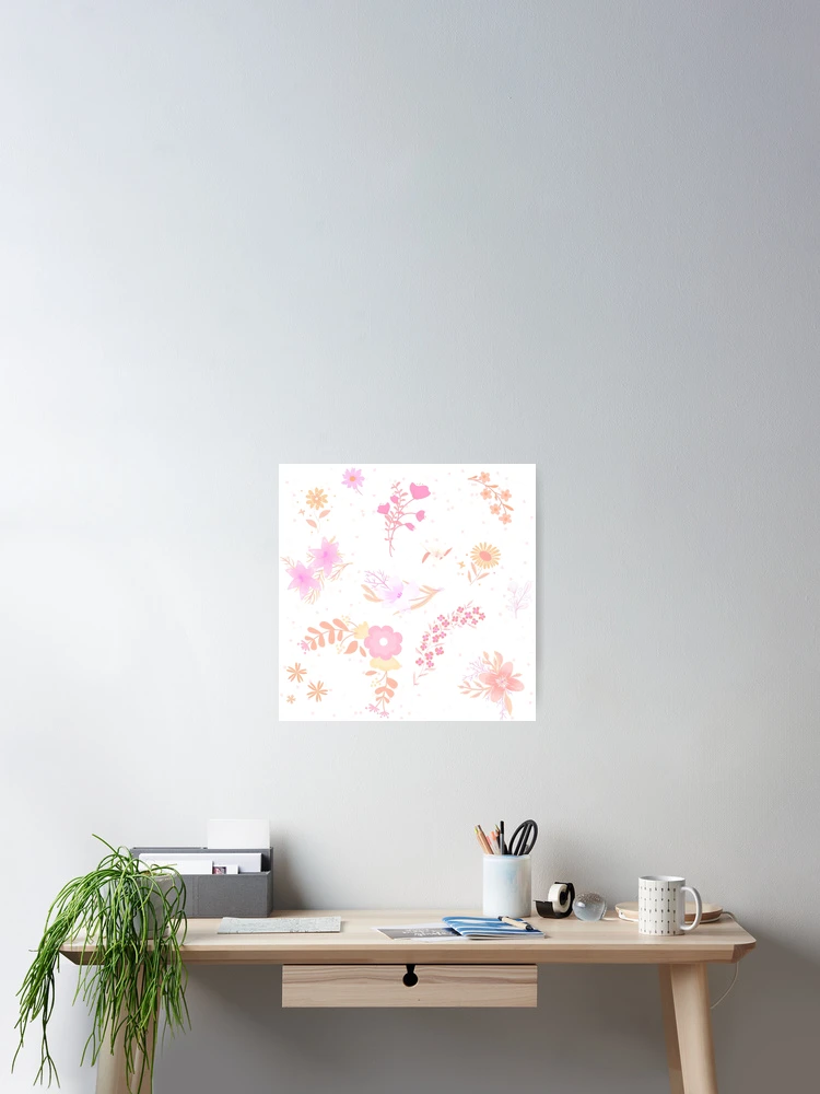 Thumbnail 2 of 3, Poster, Flower Pattern designed and sold by StackedPixels.