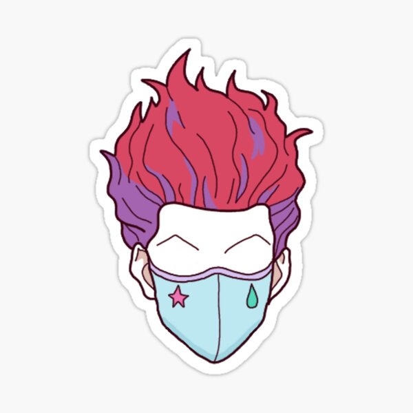 Bungee Gum Stickers Redbubble - roblox hisoka face decal