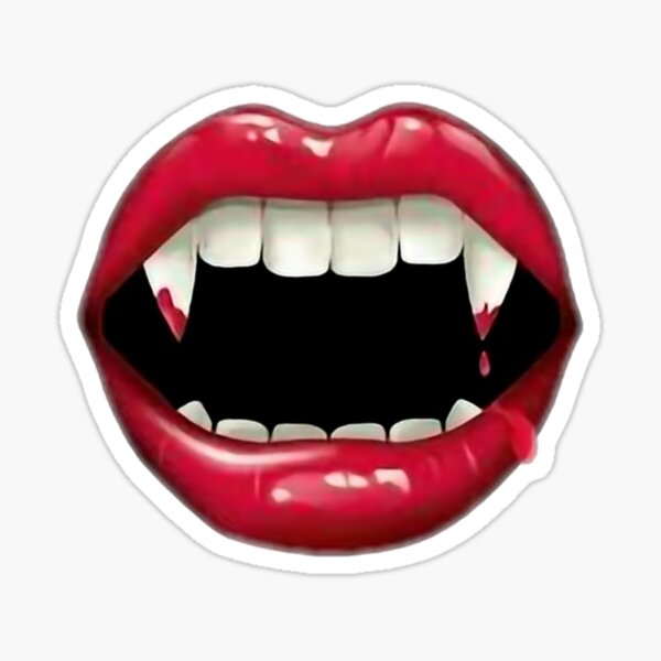 Vampire Glitter Drip Lips Png Set Graphic by TheGGShop · Creative