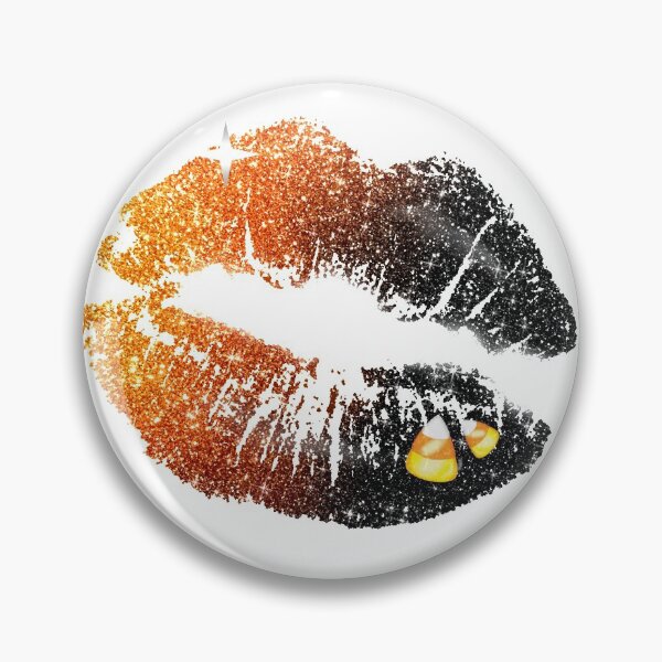 Item preview, Halloween Kiss Mark Black Orange Candy Corn Makeup Lipstick Jack O Lantern Glitter  designed and sold by Jolly-Yosei.
