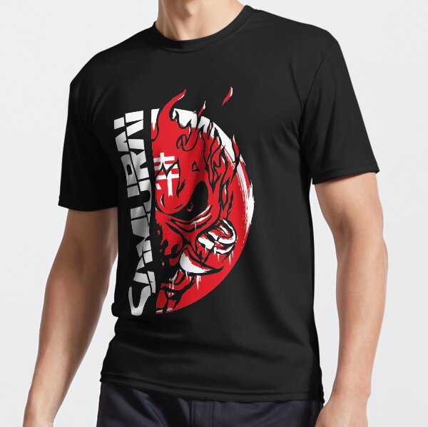 Samouraï peint T-shirt respirant