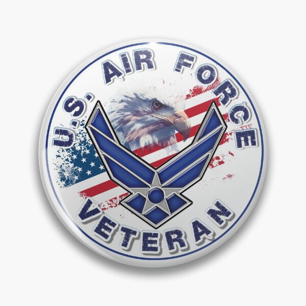 Item preview, U.S. Air Force Veteran with Flag and Eagle. designed and sold by AGED Limited.