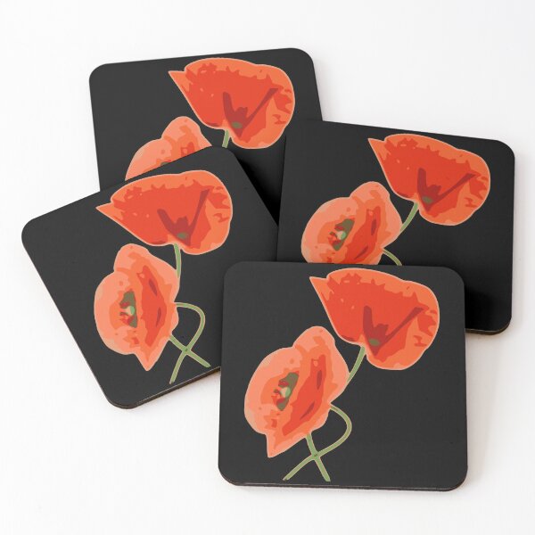 Item preview, Minimalist Remembrance Day red green poppy watercolor palette designed and sold by Deegital18.