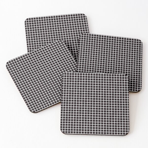 Item preview, Black and White Graph Grid Pattern designed and sold by SqueakyRicardo.