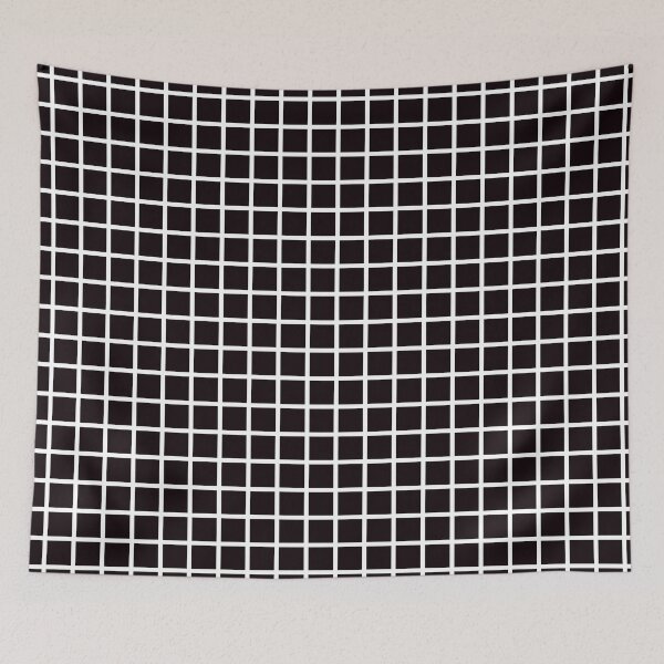 Item preview, Black and White Graph Grid Pattern designed and sold by SqueakyRicardo.
