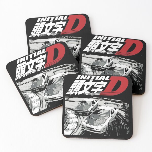 Item preview, Initial D - Drift Racing  tandems Toyota Corolla AE86 Sprinter Trueno vs FC rx-7 designed and sold by cowtownCOWBOY.