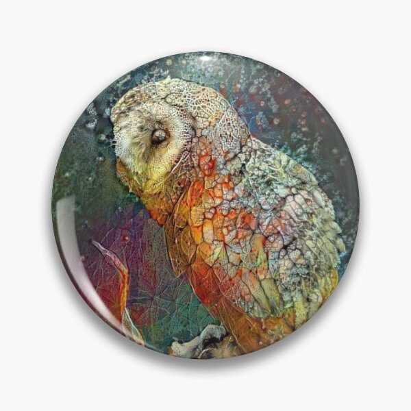 Item preview, Painted owl designed and sold by StudioCorvid.