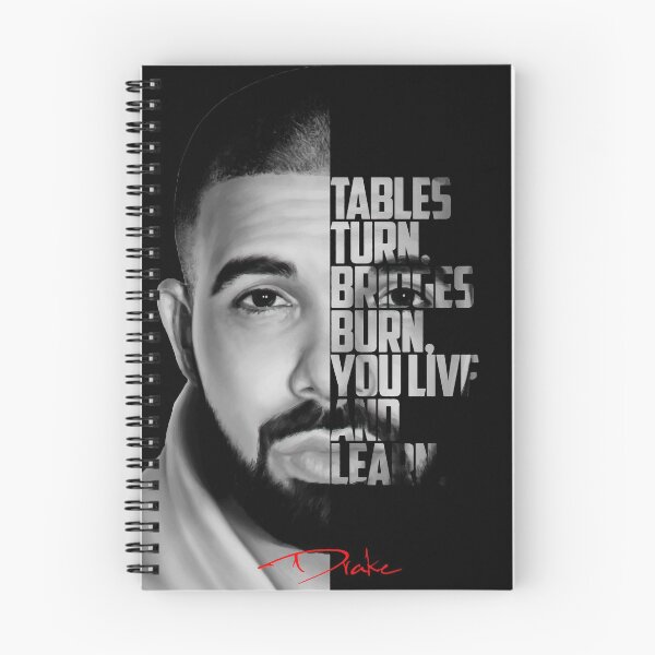 Item preview, Black and white Drake quote designed and sold by Enea Kelo.